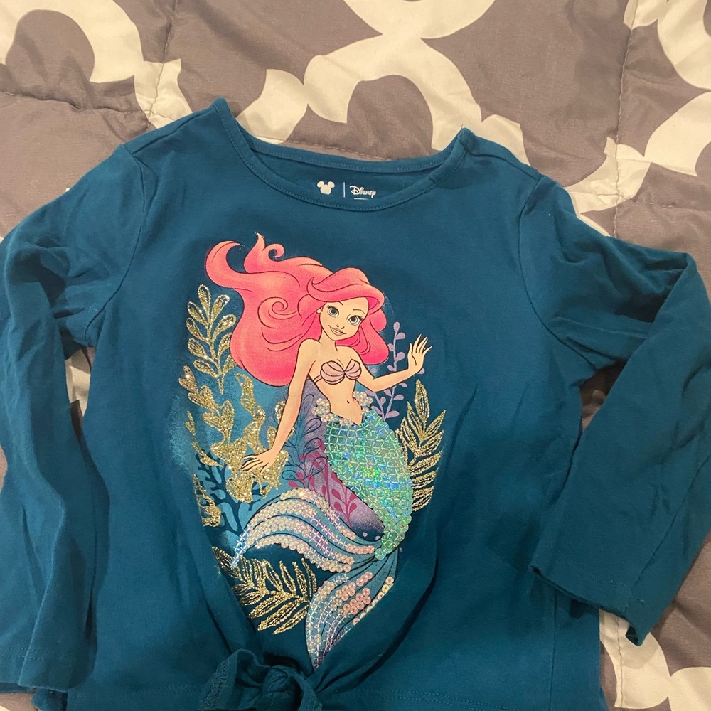 Disney Little Mermaid long sleeve tee shirt 4T